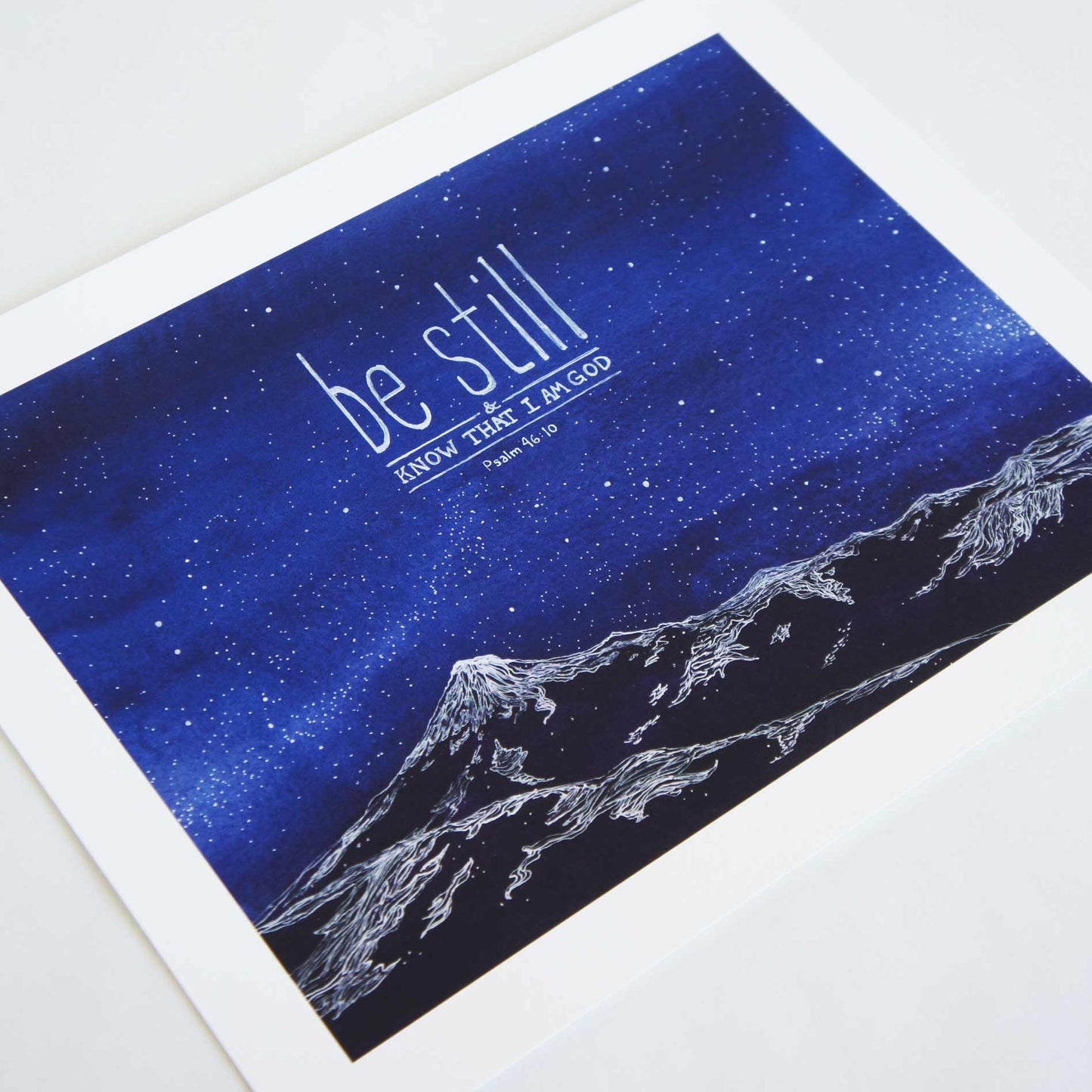 Be Still and know that I am God - Psalm 46:10 Scripture Artwork