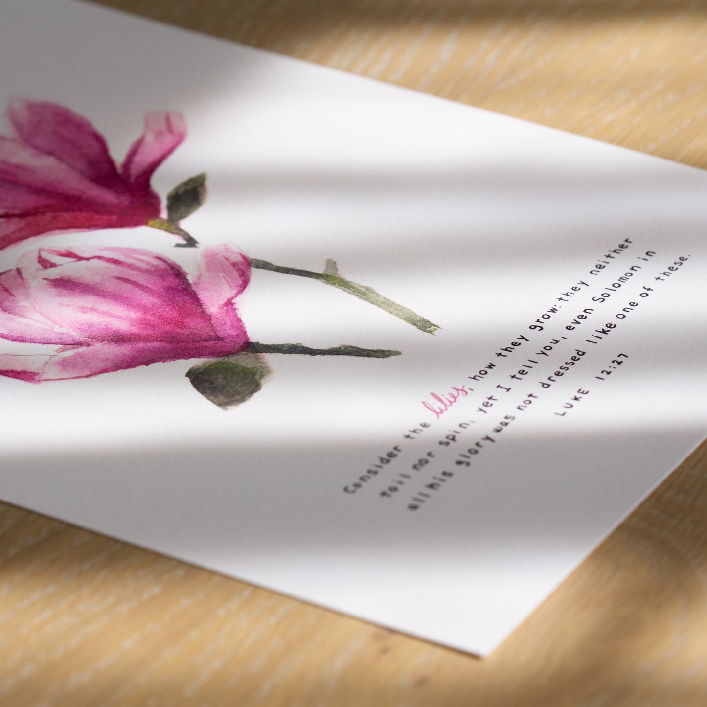 Consider the Lilies - Luke 12:27