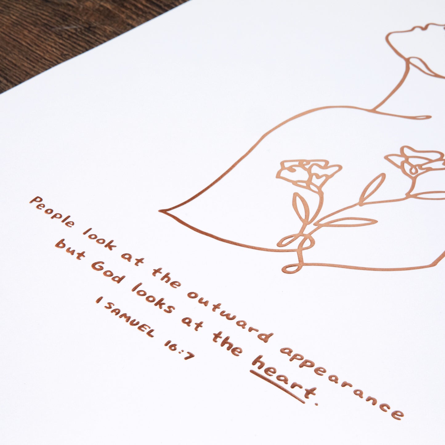 God Looks at the Heart - Illuminated (16x20 Limited Edition)