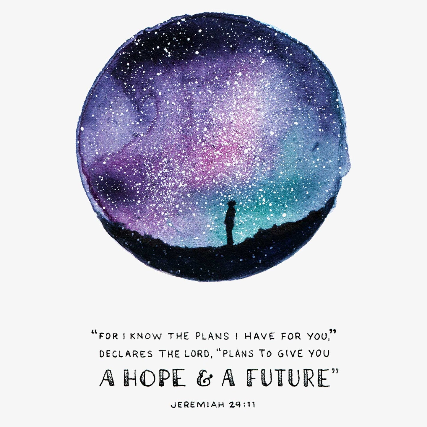 Jeremiah 29:11 detail of artwork - For I know the plans I have for you, plans to give you a hope and a future