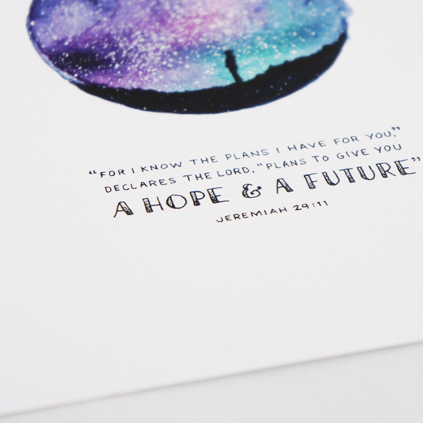 Jeremiah 29:11 scripture art - For I know the plans I have for you, plans to give you a hope and a future