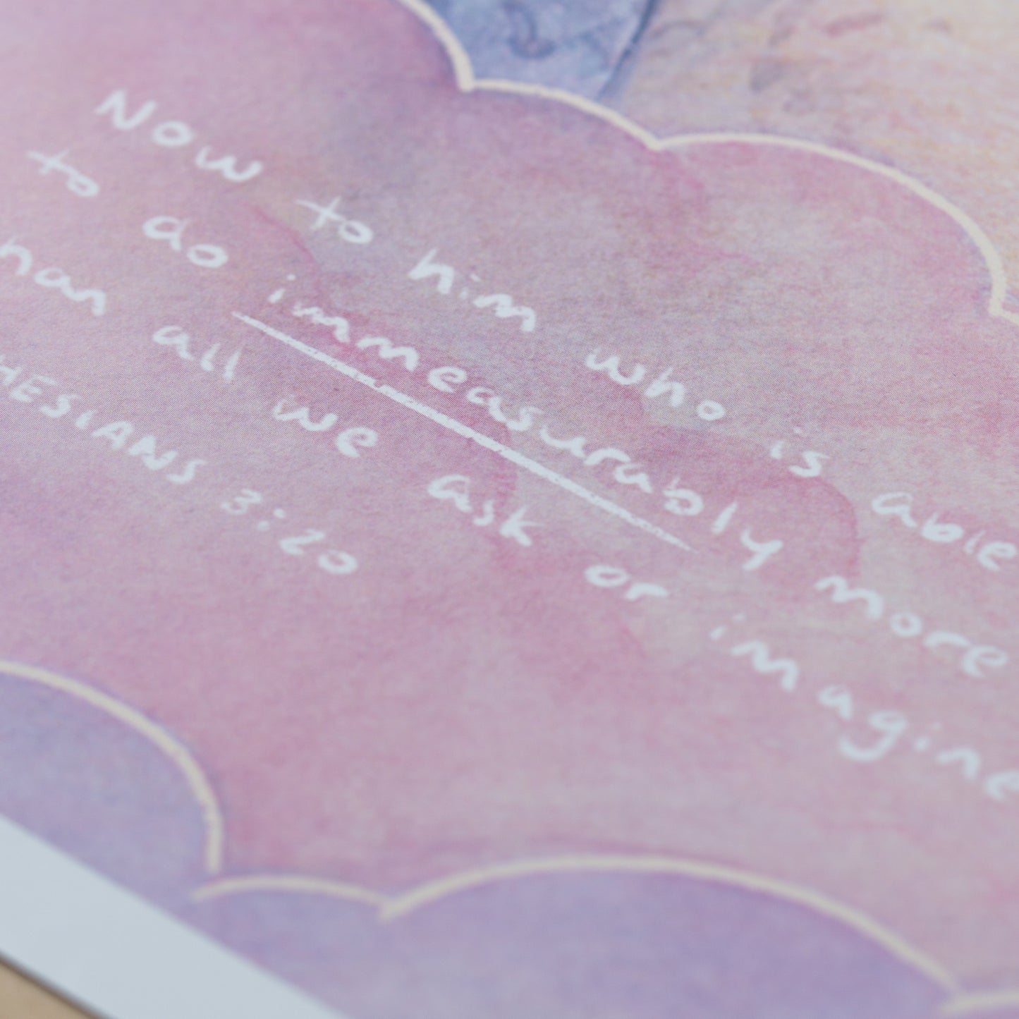 Immeasurably More - Ephesians 3:20 (12x18" Illuminated Limited Edition)