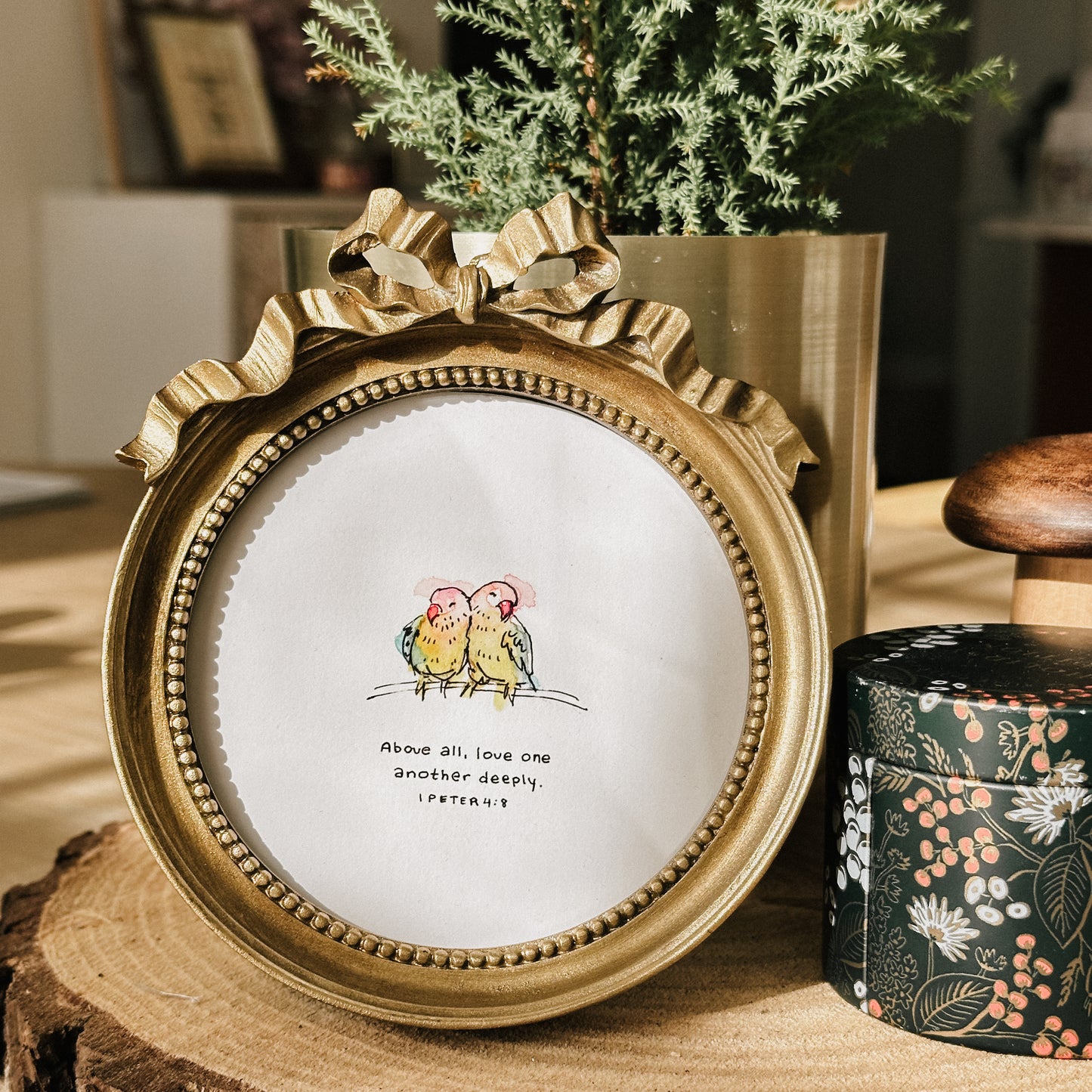 Framed Print - Love One Another Deeply (1 Peter 4:8)