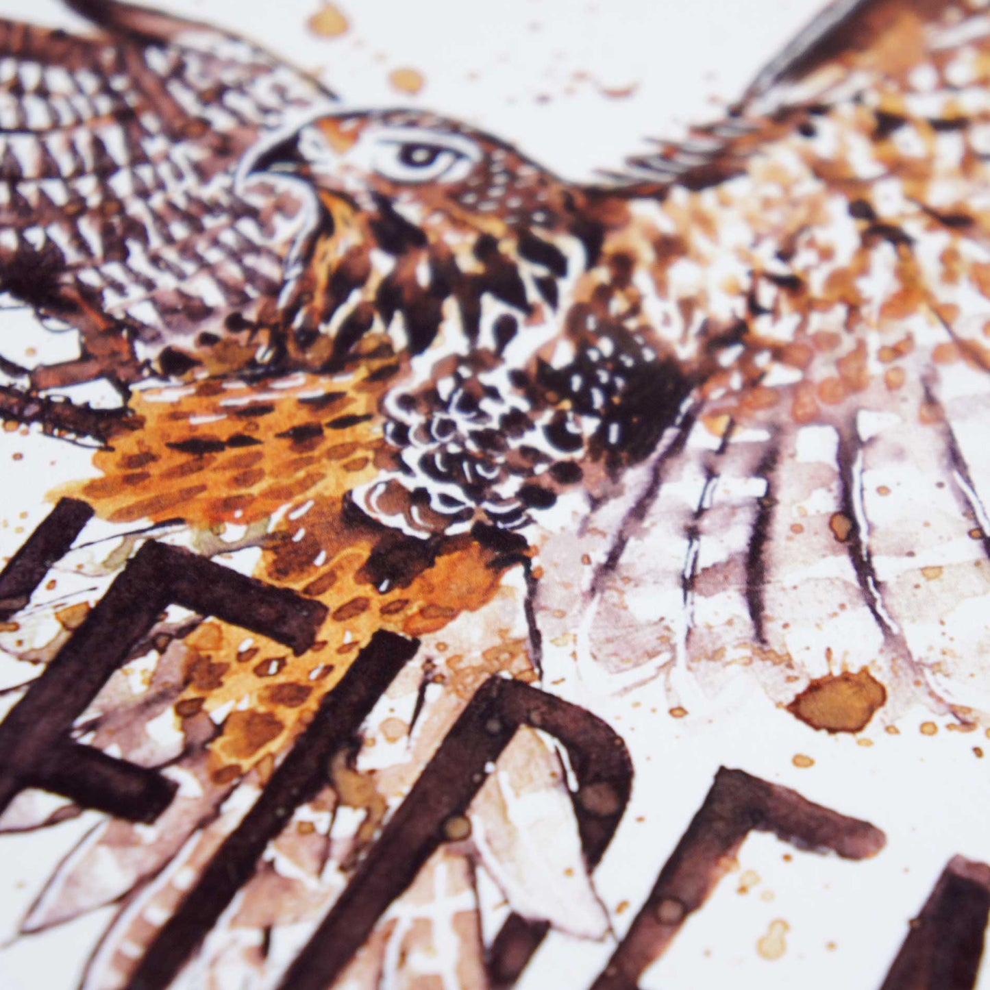 Watercolor closeup of Confidence - Hebrews 10:35 Scripture Art Print