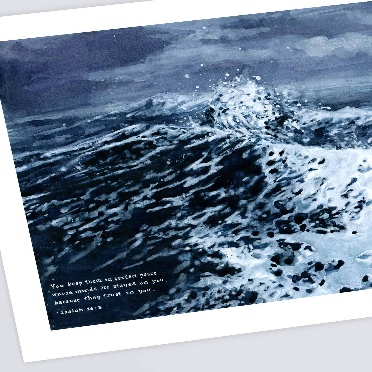 Angle of Perfect Peace - Isaiah 26:3 Scripture Art Print