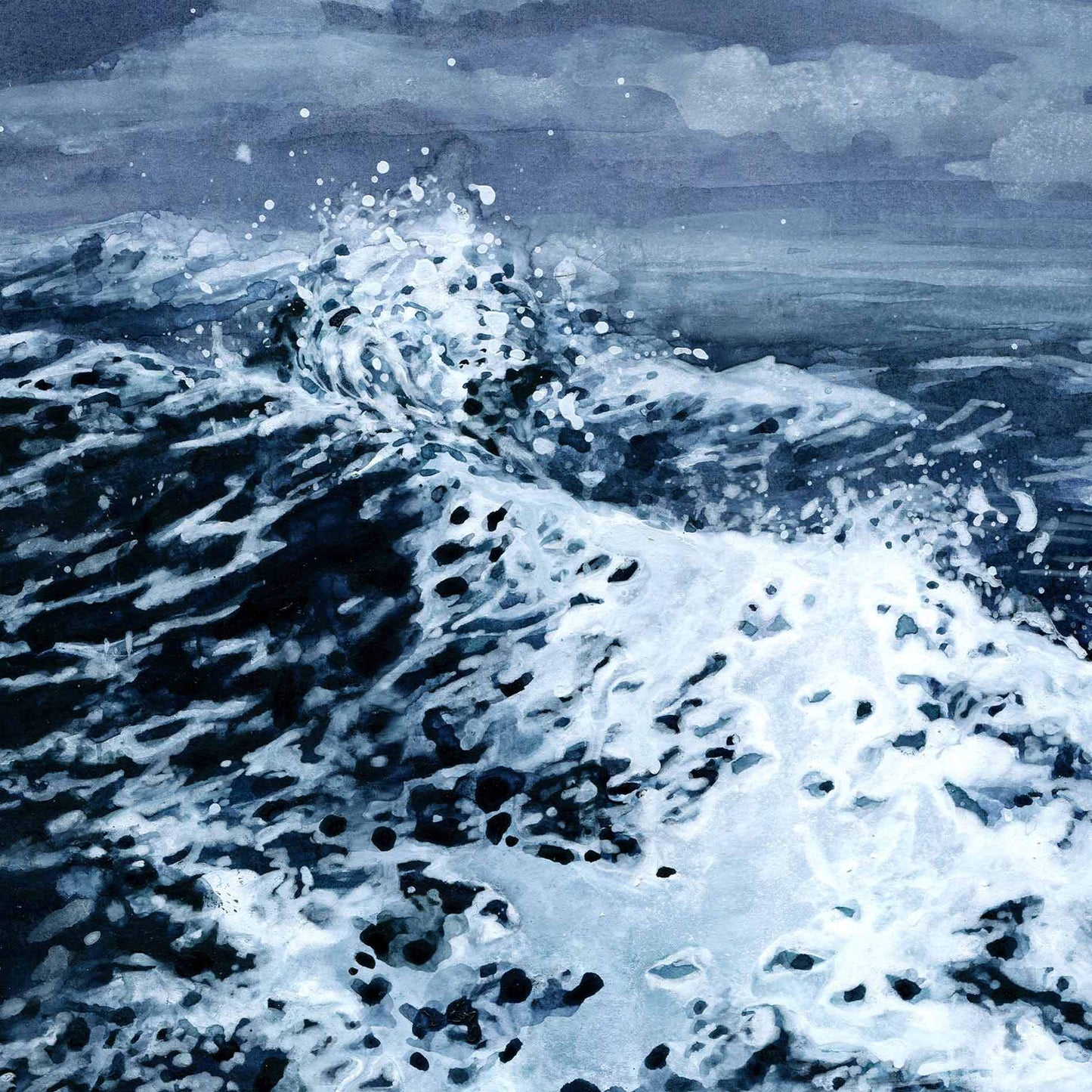 Wave Detail of Perfect Peace - Isaiah 26:3 Bible Art Print