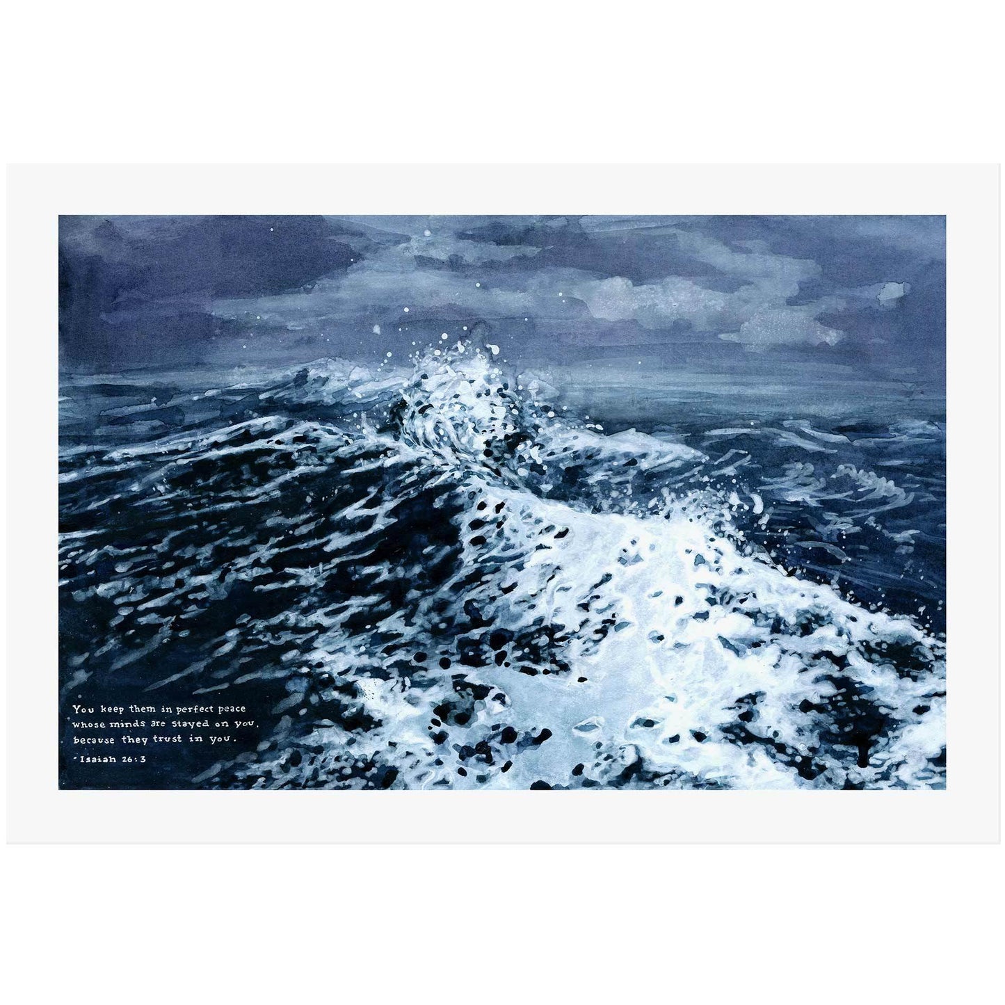 Perfect Peace - Isaiah 26:3 Scripture Art Print