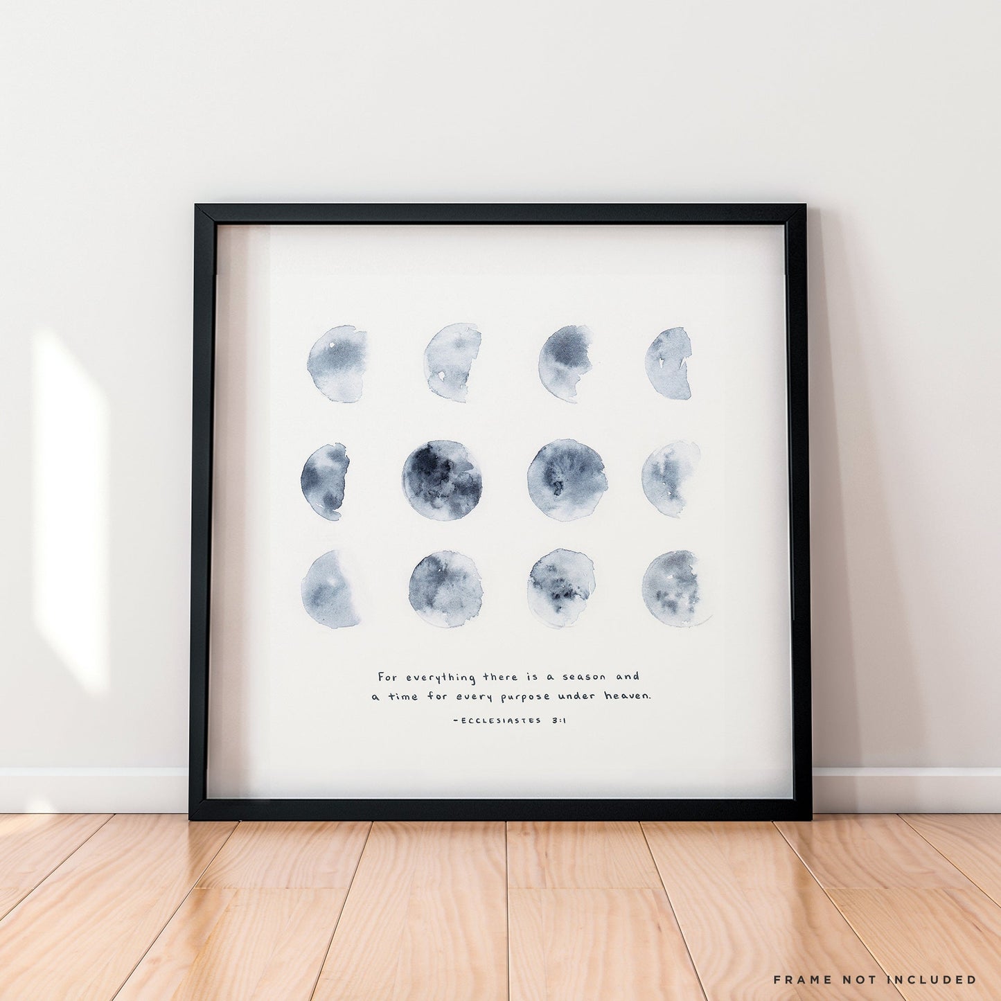 Seasons Ecclesiastes moon phases wall art
