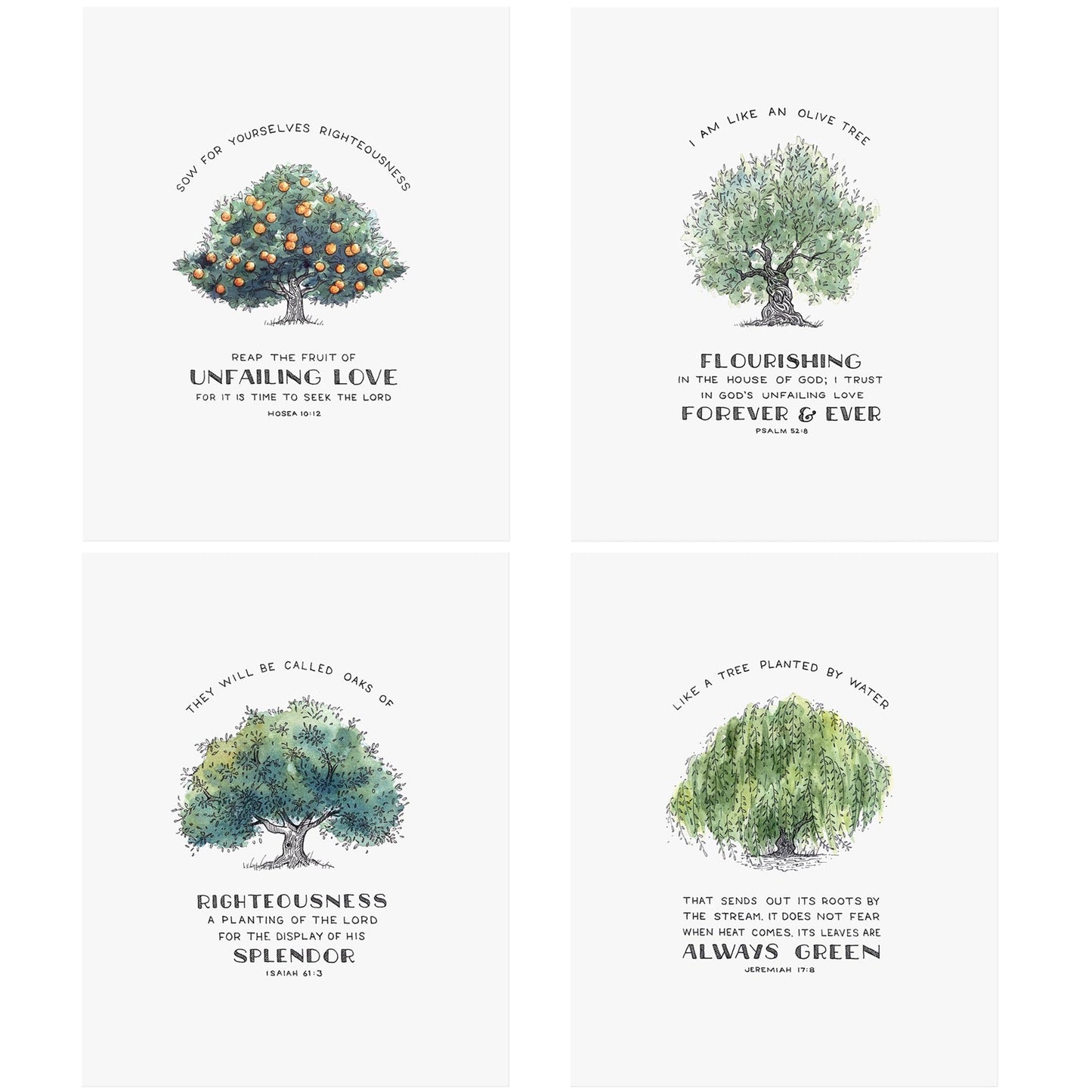 Trees of Faith Bundle Scripture Art Prints