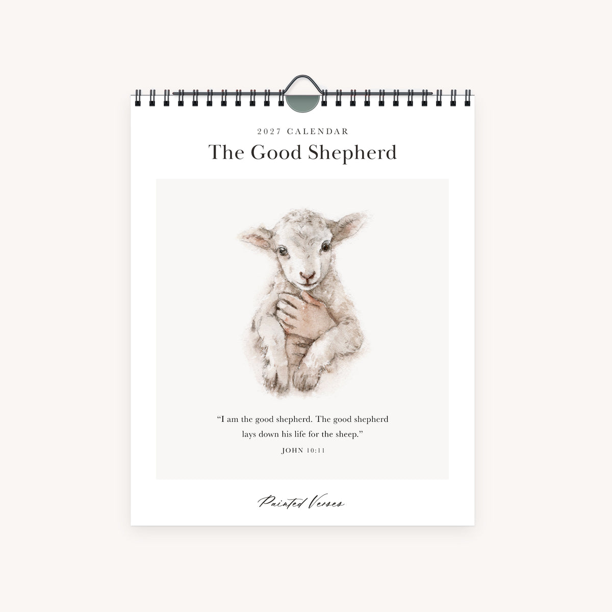 2027 Fine Art Wall Calendar | The Good Shepherd | 8×10 | PREORDER