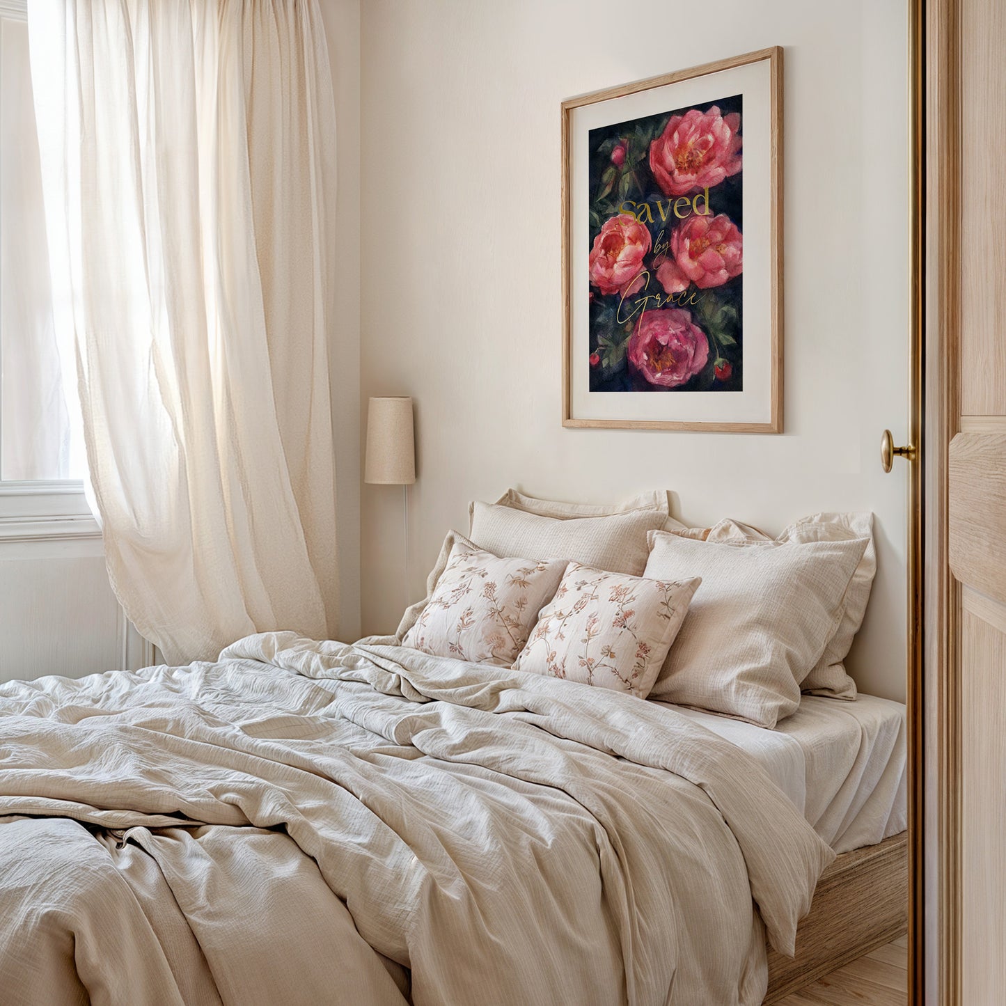 Saved by Grace - Peonies (12x18" Illuminated Limited Edition)