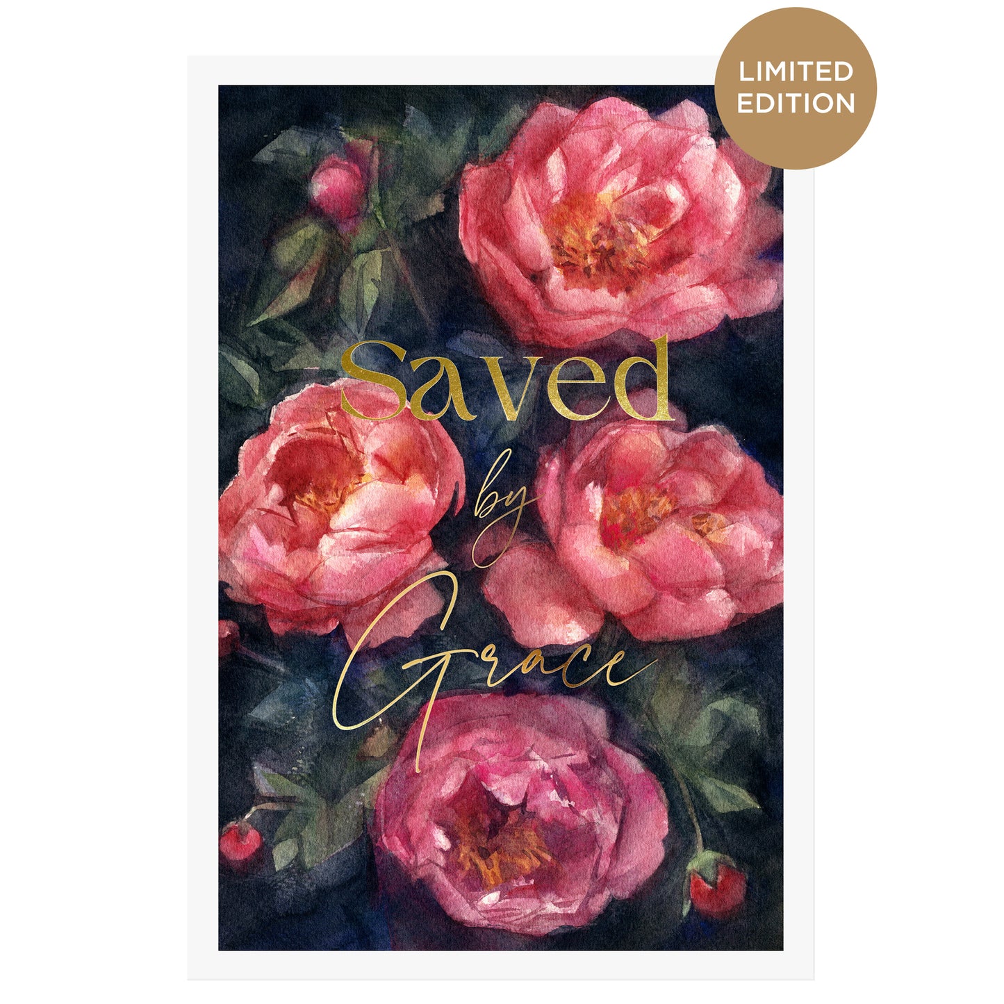 Saved by Grace - Peonies (12x18" Illuminated Limited Edition)