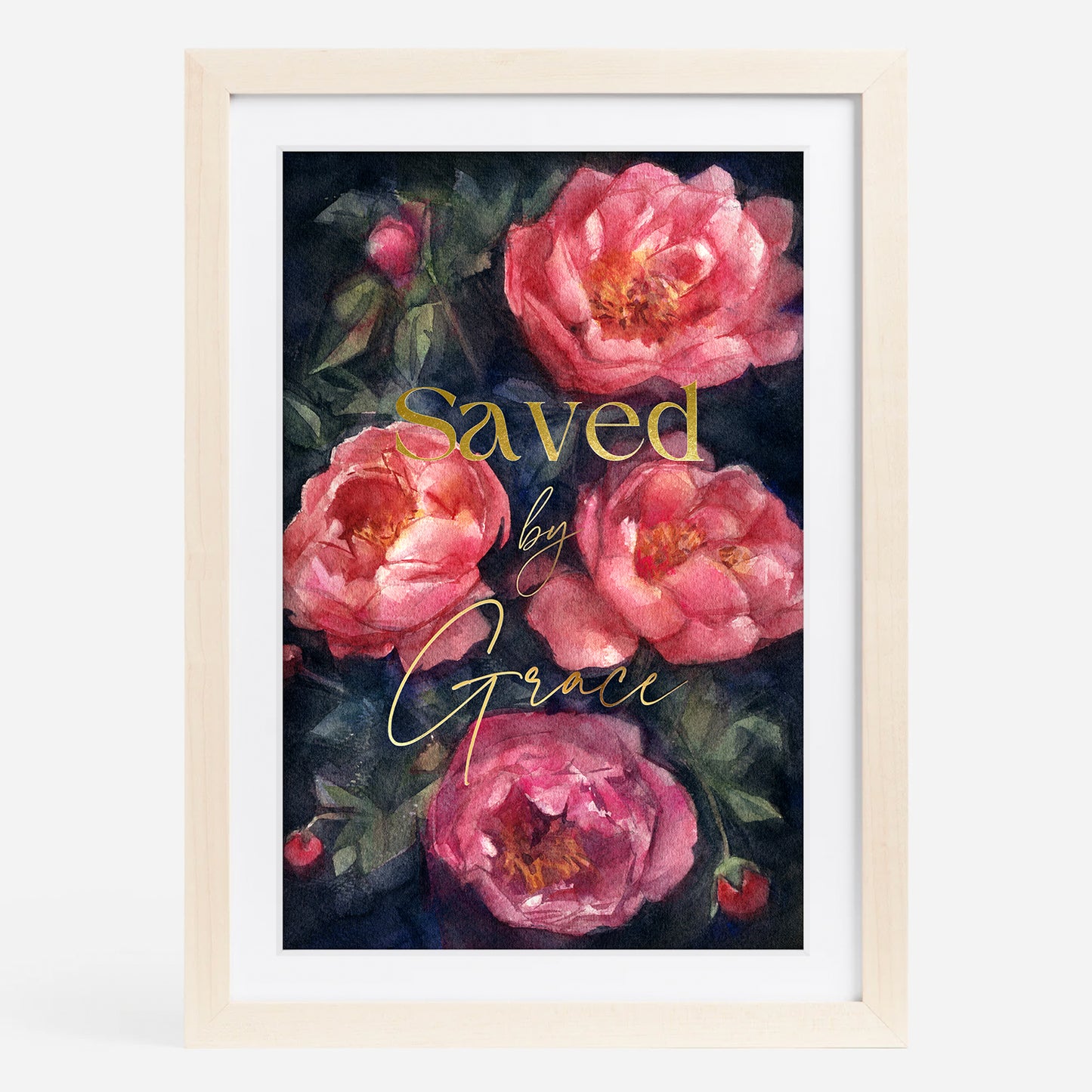 Saved by Grace - Peonies (12x18" Illuminated Limited Edition)