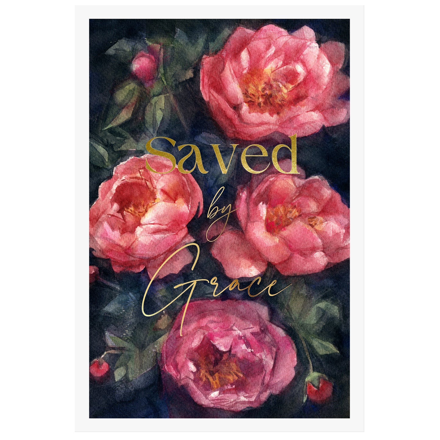 Saved by Grace - Peonies (12x18" Illuminated Limited Edition)