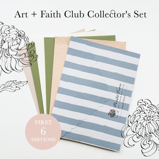 Art + Faith Club Collector's Set: Editions 1–6 + Stamp Collection Card