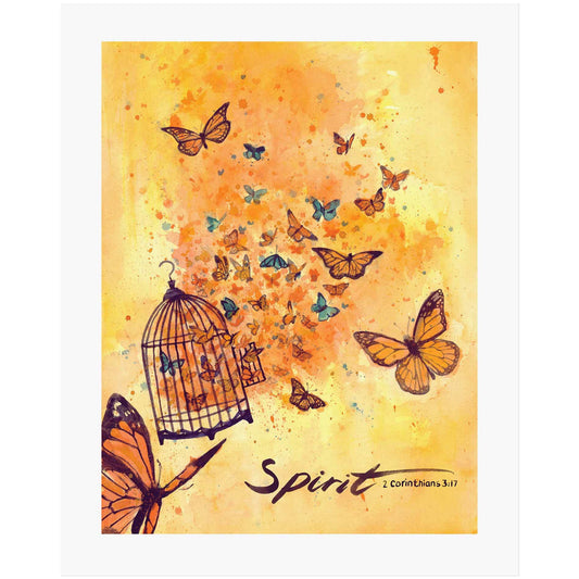 Spirit of the Lord - 2 Corinthians 3:17 Scripture Art Print