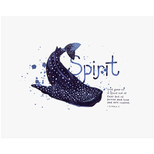 Spirit - 2 Timothy 1:7 Scripture Art Print