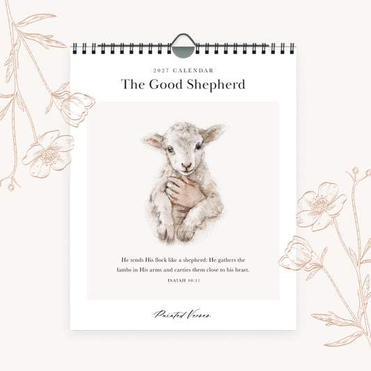 "The Good Shepherd" - 2027 Fine Art Wall Calendar (PREORDER)