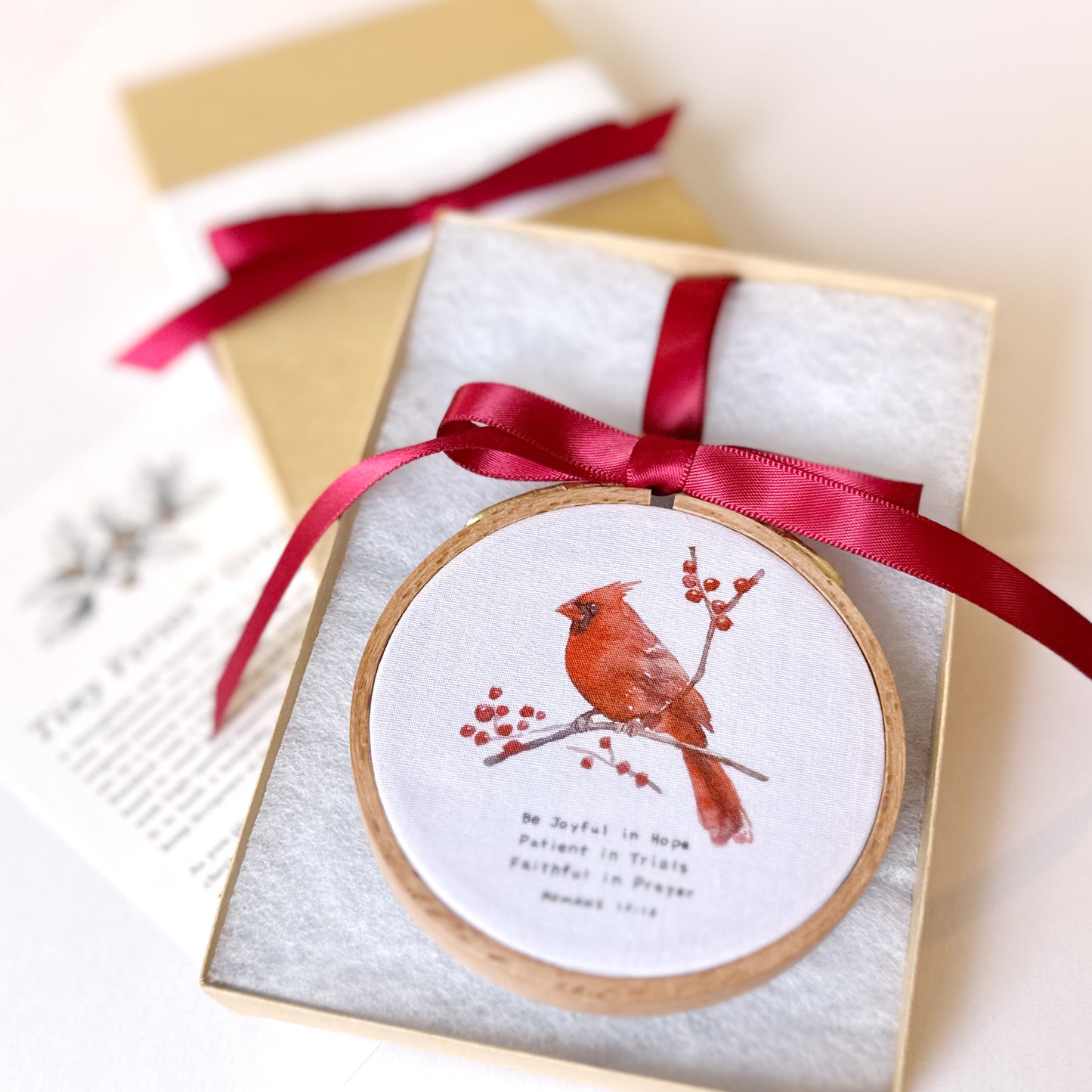 Tiny Verses™ Ornament - Joyful, Patient, Faithful (Romans 12:12)