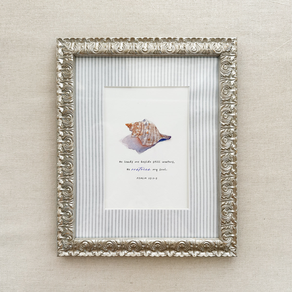 Beside Still Waters - Psalm 23:2-3 (Limited Edition Print)