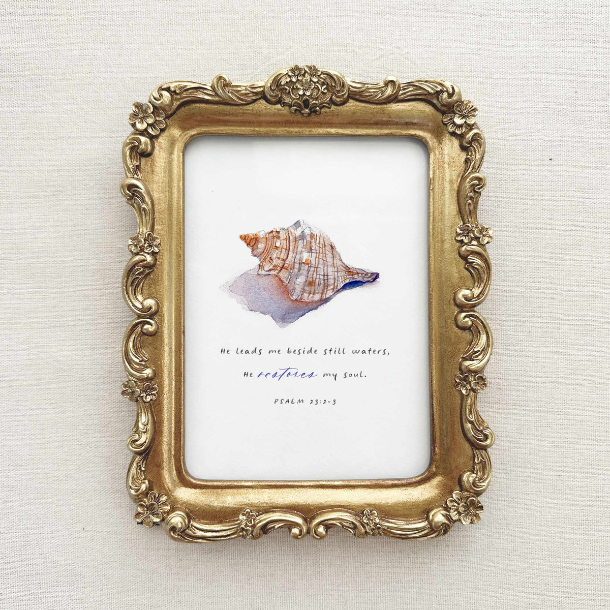 Beside Still Waters - Psalm 23:2-3 (Limited Edition Print)