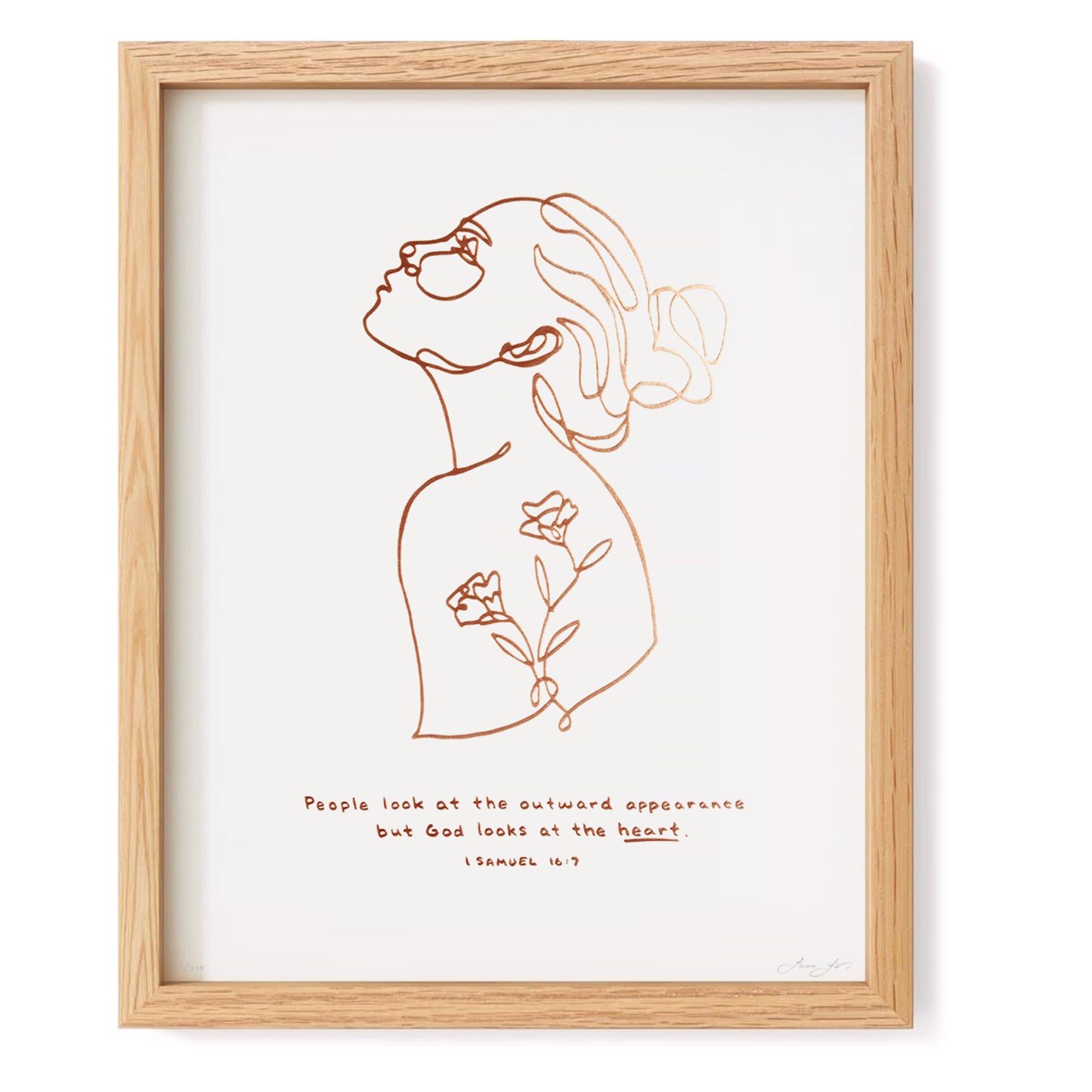 God Looks at the Heart - Illuminated (16x20 Limited Edition)