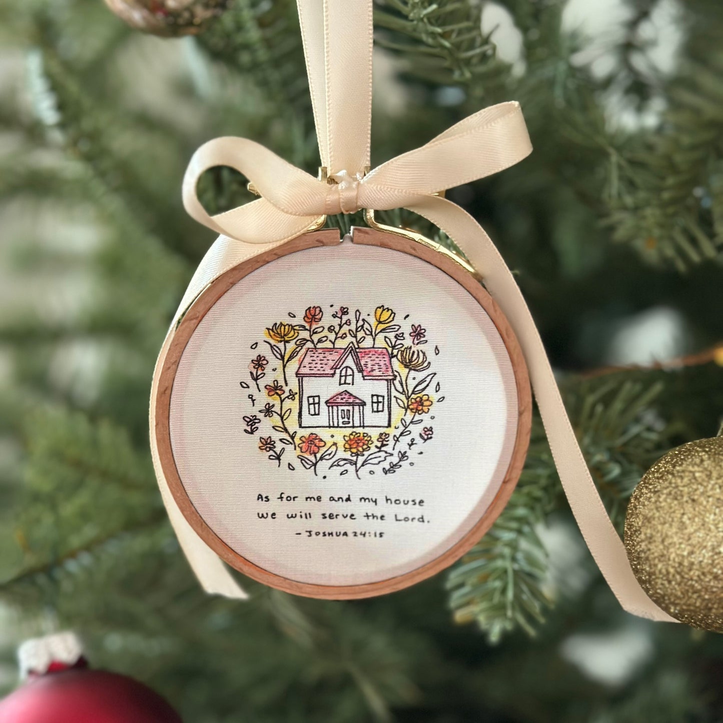 Tiny Verses™ Ornament - As For Me & My House (Joshua 24:15)
