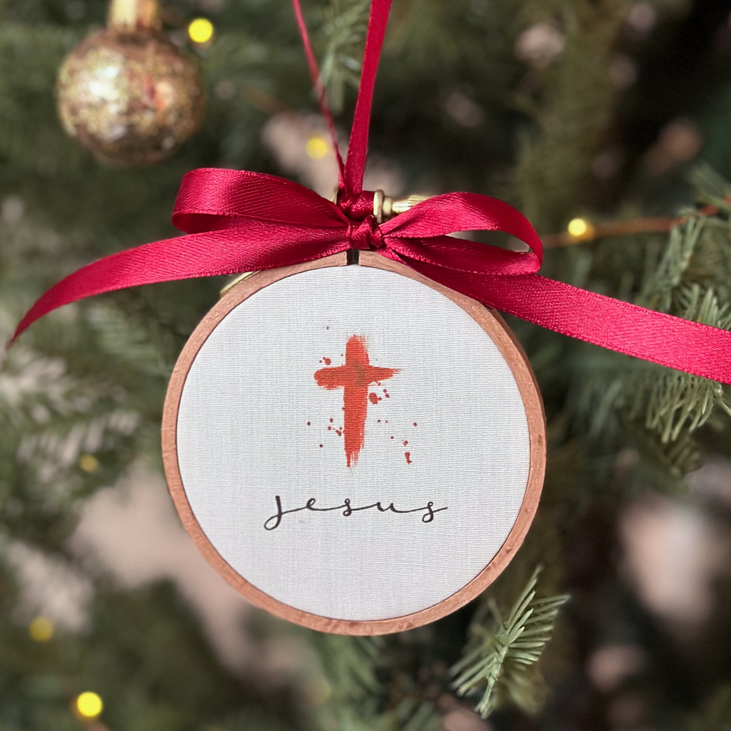 Tiny Verses™ Ornament - Jesus & the Cross