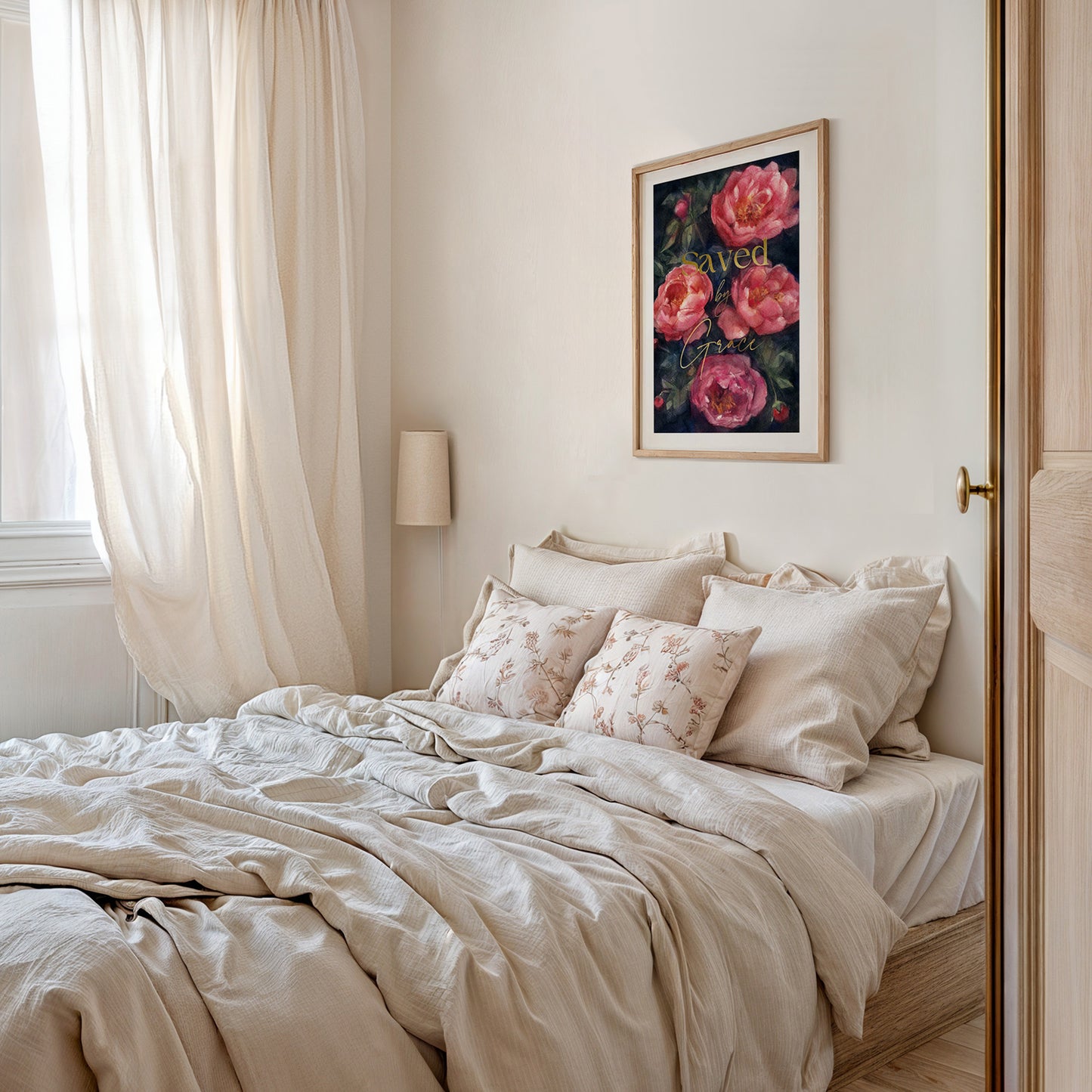 Saved by Grace - Peonies (12x18" Illuminated Limited Edition)