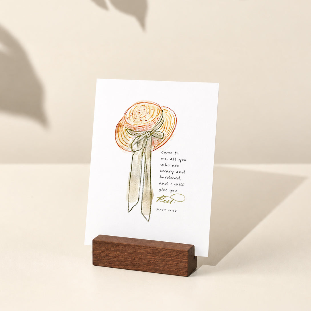 Walnut Wood Art Holder
